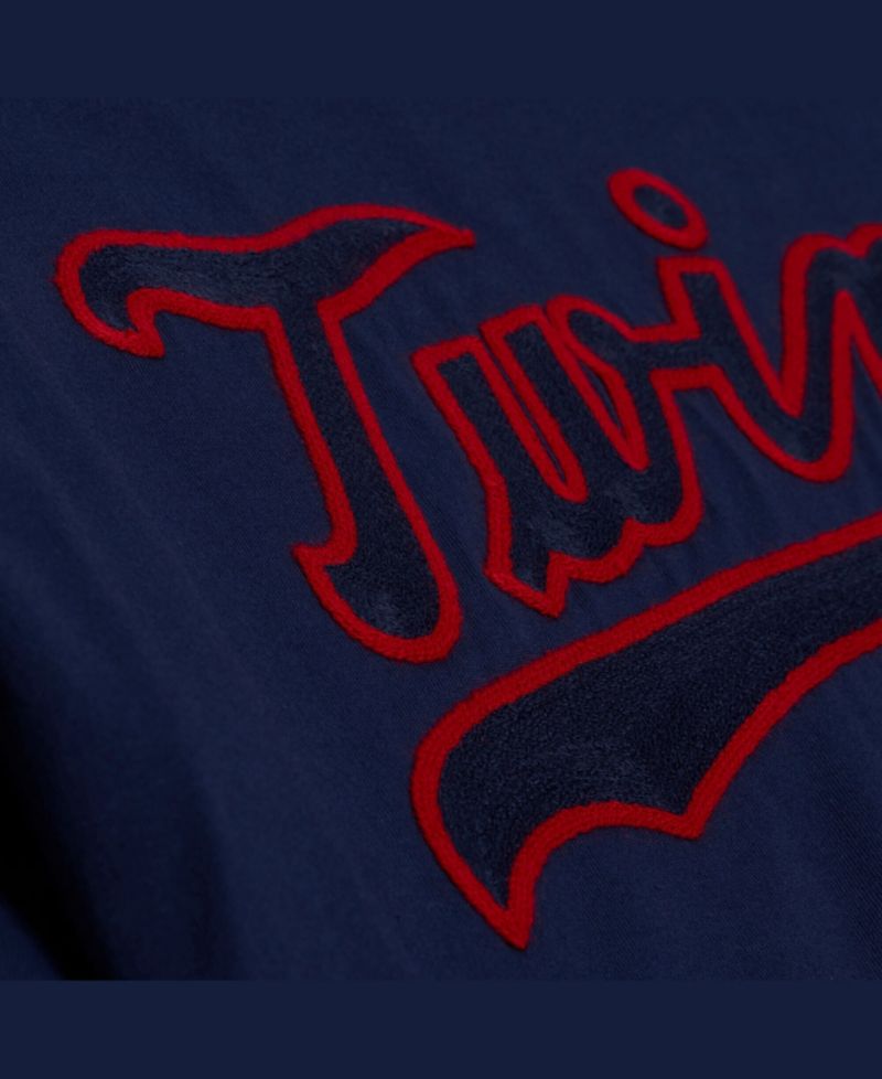 Men's Navy Minnesota Twins Wild Pitch Ringer T-Shirt