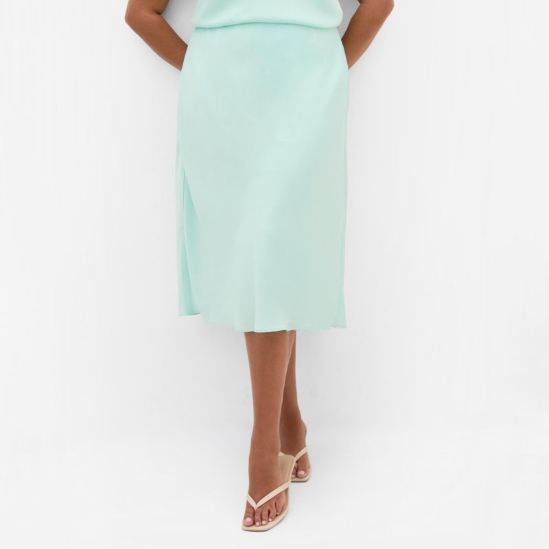 Women's Miranda Satin Midi Skirt