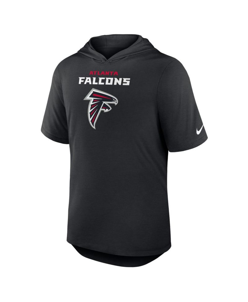 Men's Black Atlanta Falcons Lockup Tri-Blend Hoodie T-Shirt