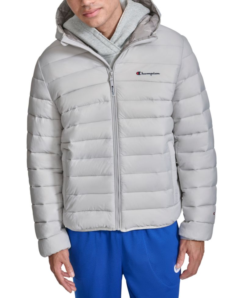Men's Performance Quilted Hooded Jacket