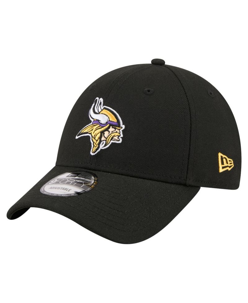 Men's Black Minnesota Vikings Core Team 9FORTY Adjustable Hat