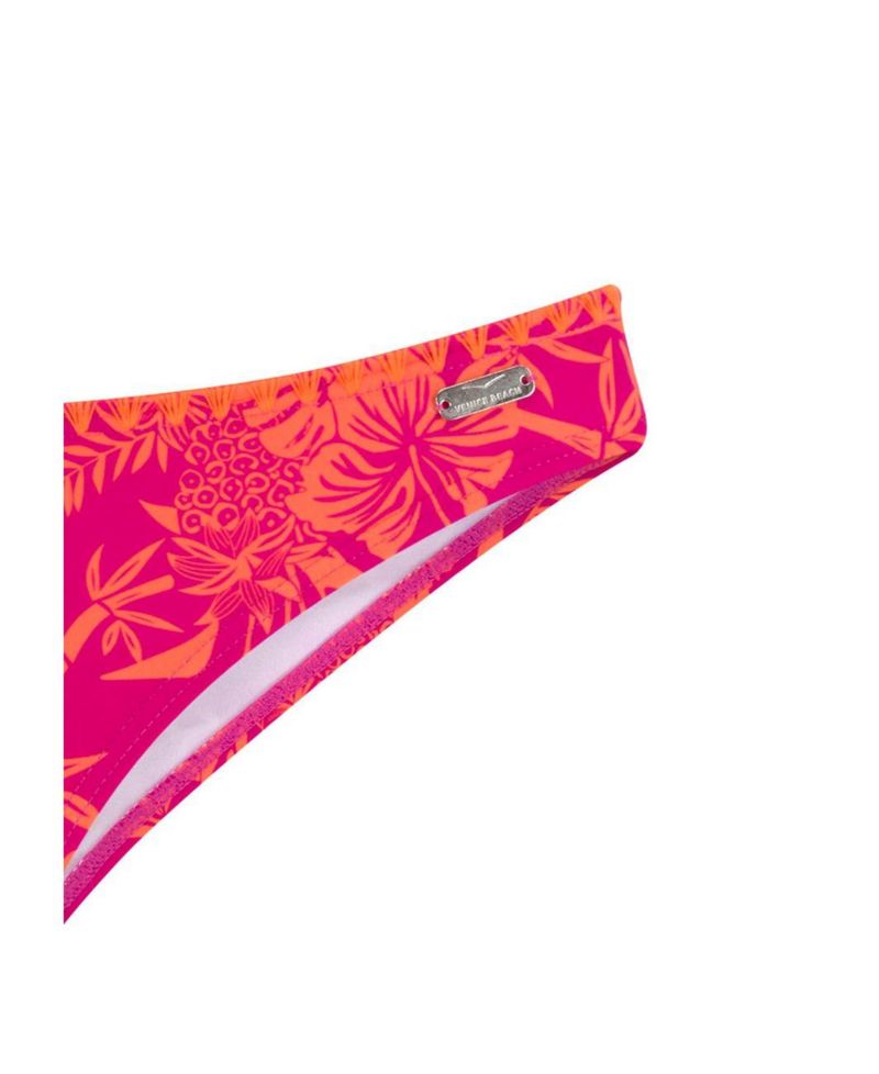 Women's Tropical Print Classic Bikini Crochet Swim Bottom