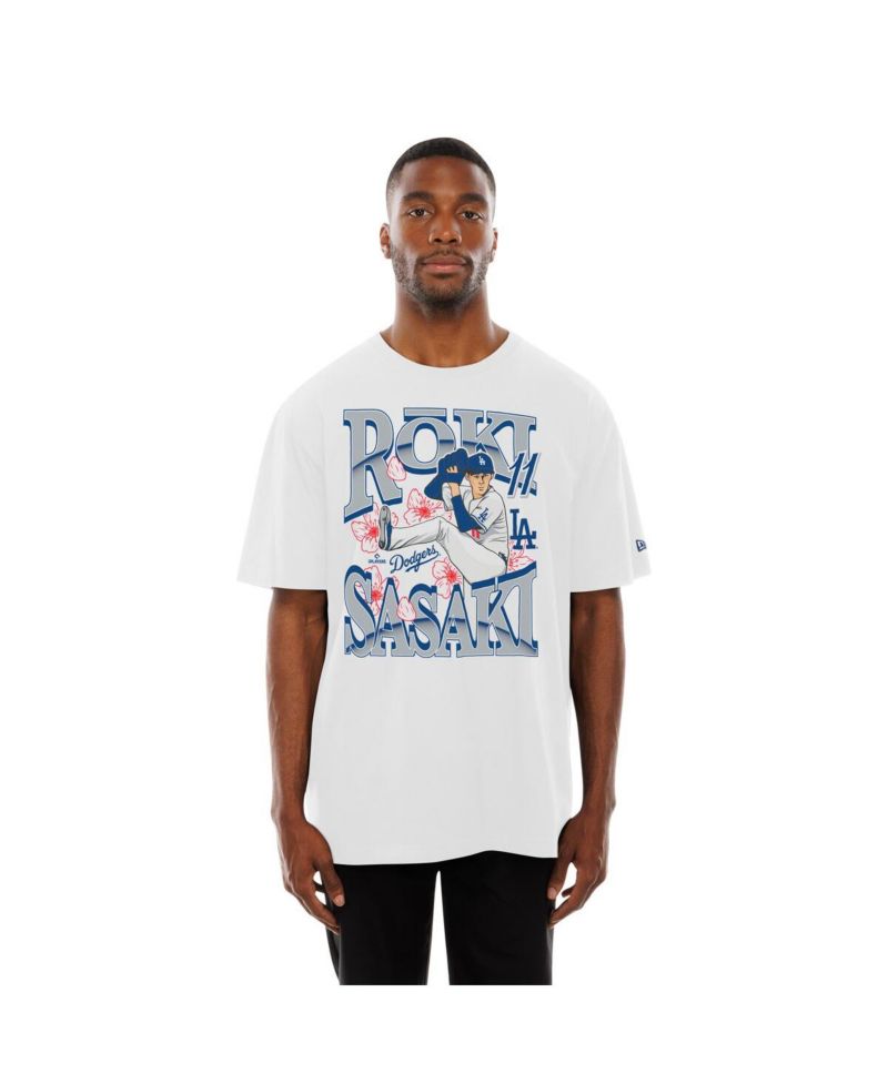 Men's Roki Sasaki White Los Angeles Dodgers Player T-Shirt