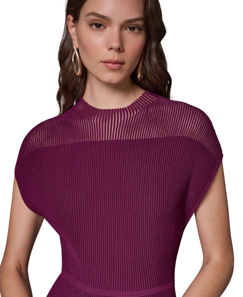 Women's Mock Neck Midi Dress