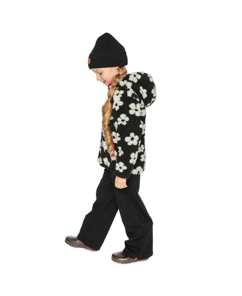 Big Girls Reversible Mid-Season Jacket Printed Flowers