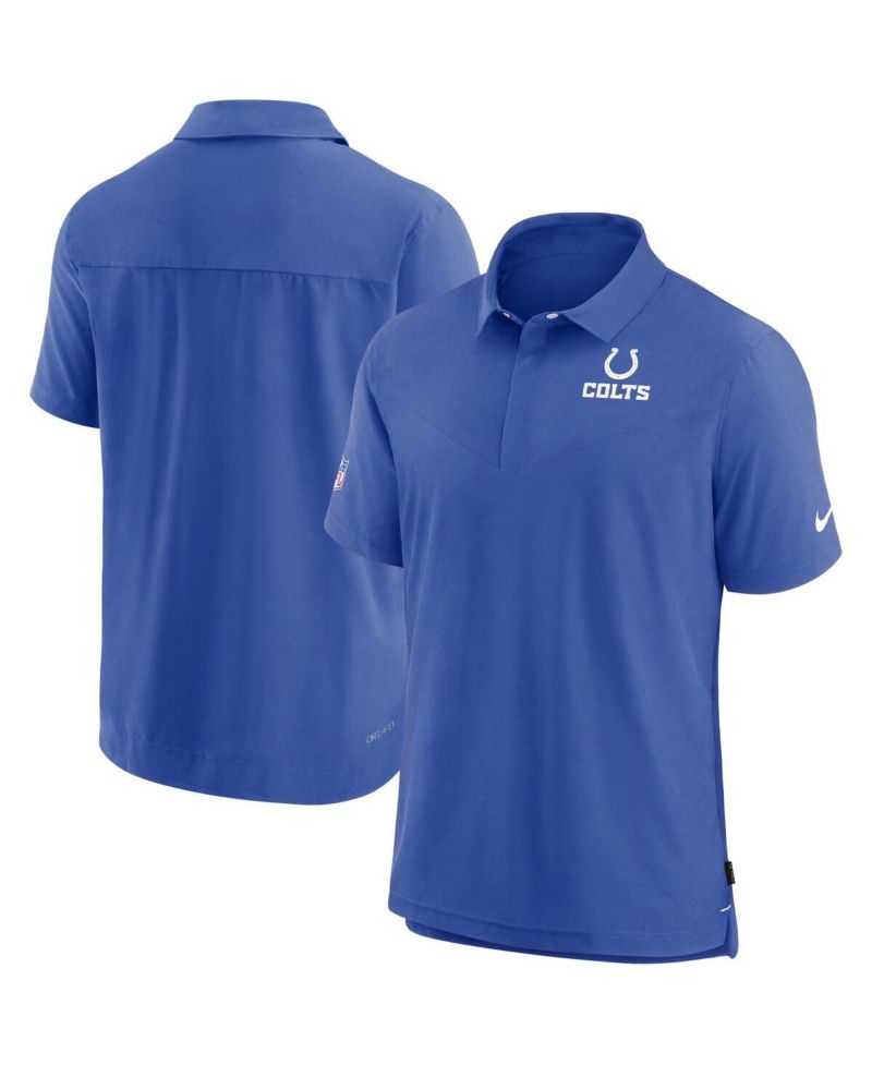 Men's Royal Indianapolis Colts Sideline Lockup Performance Polo