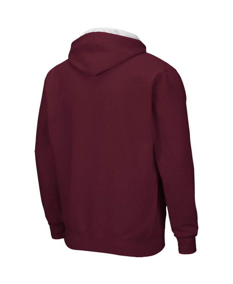 Men's Maroon Mississippi State Bulldogs Arch Logo 3.0 Full-Zip Hoodie