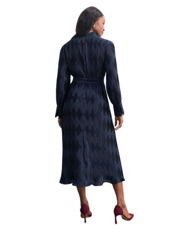 Women's Aurellie Long Sleeve Tie Waist Dress