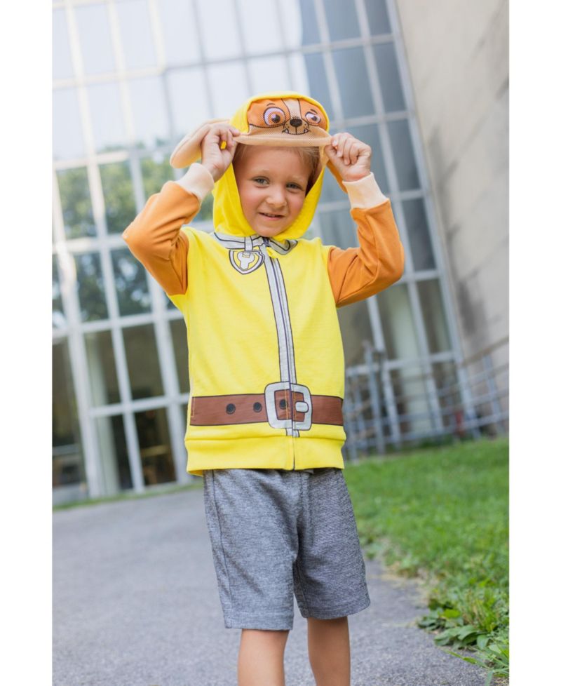 Boys Rubble Chase Skye Fleece Zip Up Pullover Hoodie to