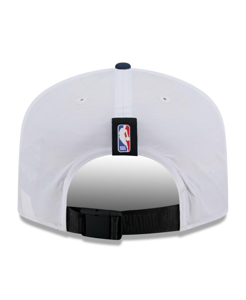 Men's White/Navy Denver Nuggets 2025 NBA Draft On-Stage Nylon 19TWENTY Adjustable Hat