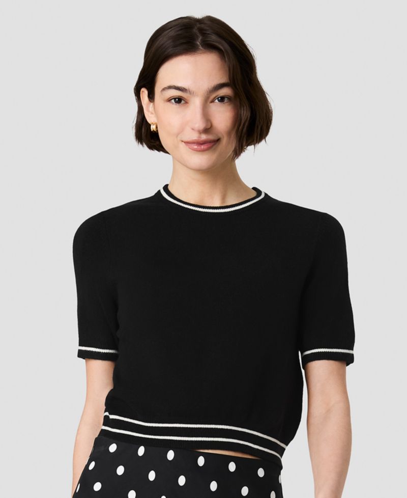 Women's Babysoft Short-Sleeve Rib Stripe Top