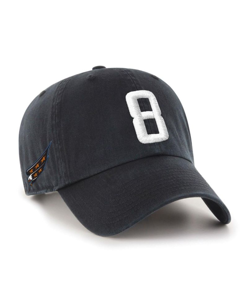 Men's Alexander Ovechkin Black Washington Capitals Clean Up Adjustable Hat