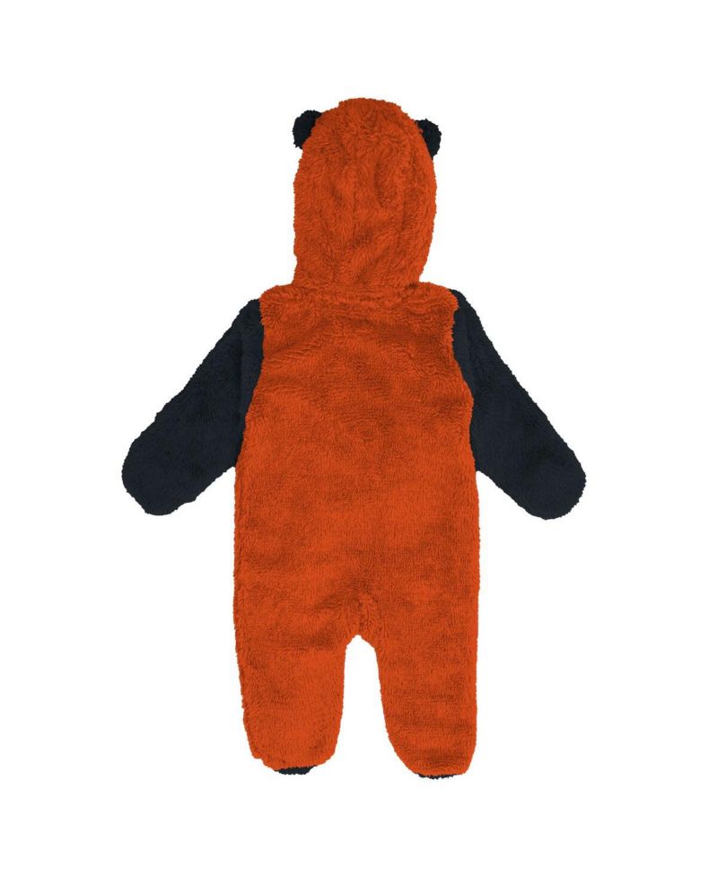 Newborn Orange Philadelphia Flyers Stay Napping Fleece Bunting Full-Zip Hooded Sleeper