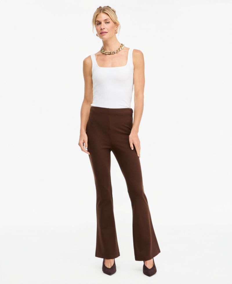 Women's High-Rise Ponte Flare Pants P/XS-3X