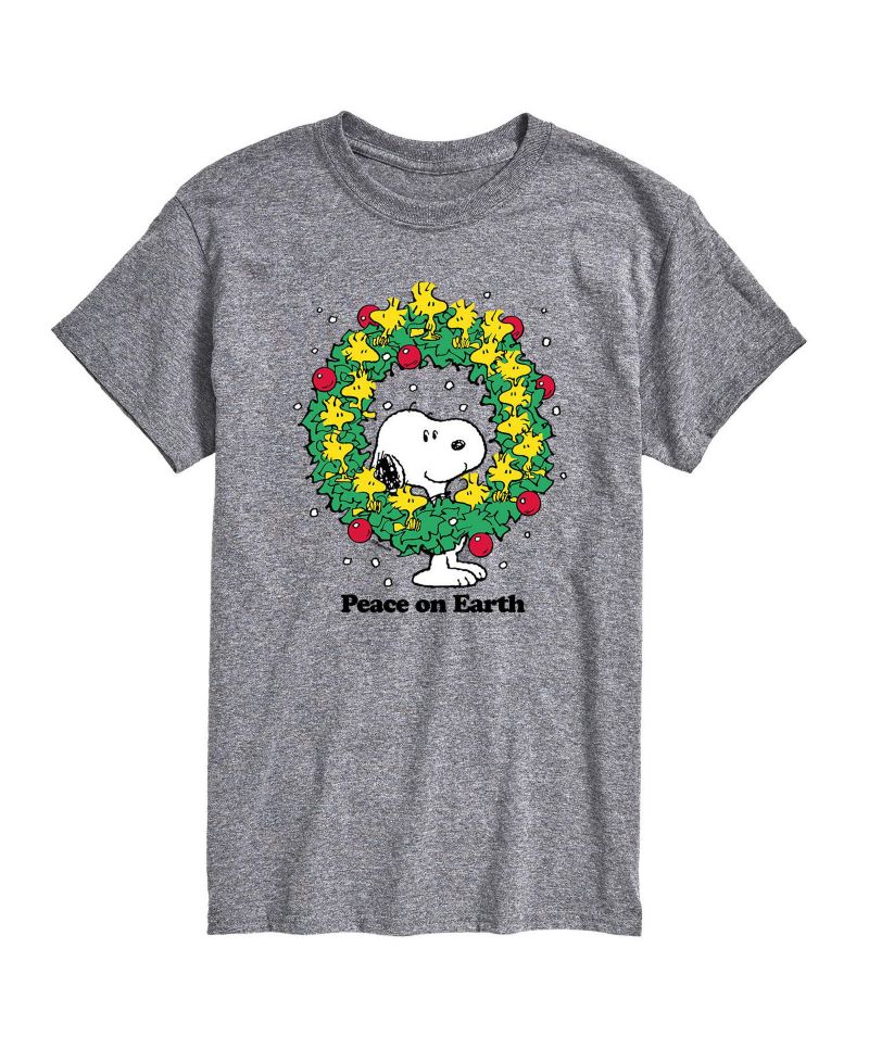 Men's Peanuts Peace on Earth Short Sleeve T-shirt