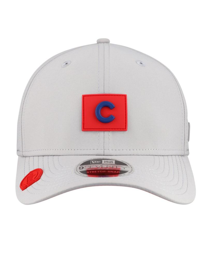 Men's Gray Chicago Cubs 2026 Clubhouse 9SEVENTY Adjustable Hat