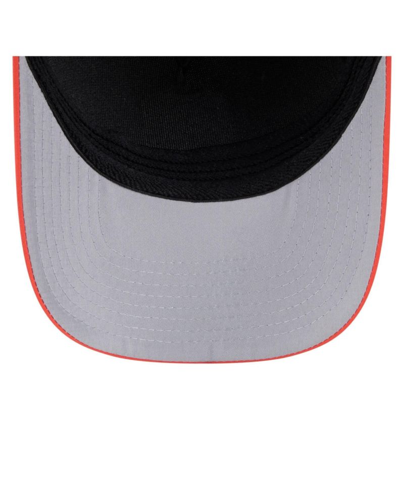 Men's Black/Orange San Francisco Giants Rope M-Crown A-Frame 39THIRTY Flex Hat