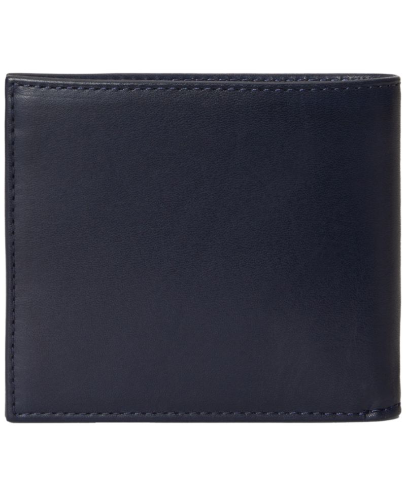 Polo Bear Leather Bifold Wallet