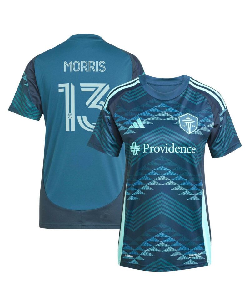Women's Jordan Morris Blue Seattle Sounders FC 2025 The Salish Sea Kit Replica Player Jersey