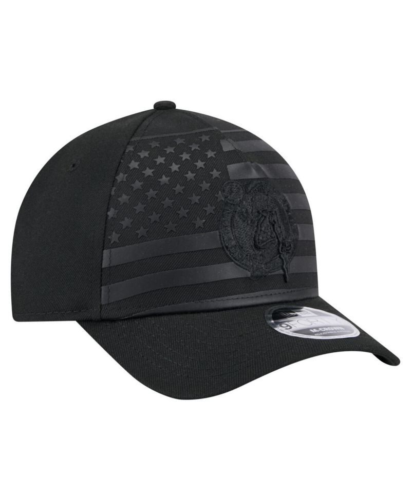 Men's Black Boston Celtics Game Day Flag A-Frame 9FORTY Adjustable Hat