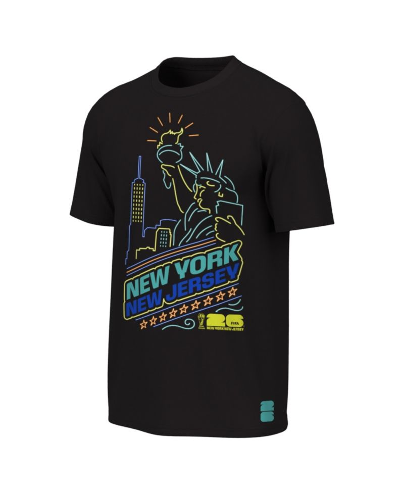 Big Boys and Girls Black FIFA World Cup 2026 New York/New Jersey Neon City Night T-Shirt
