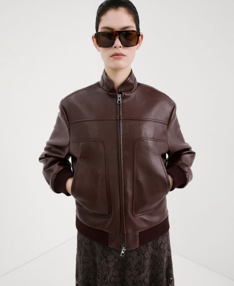 Women's Pockets Collarless Jacket