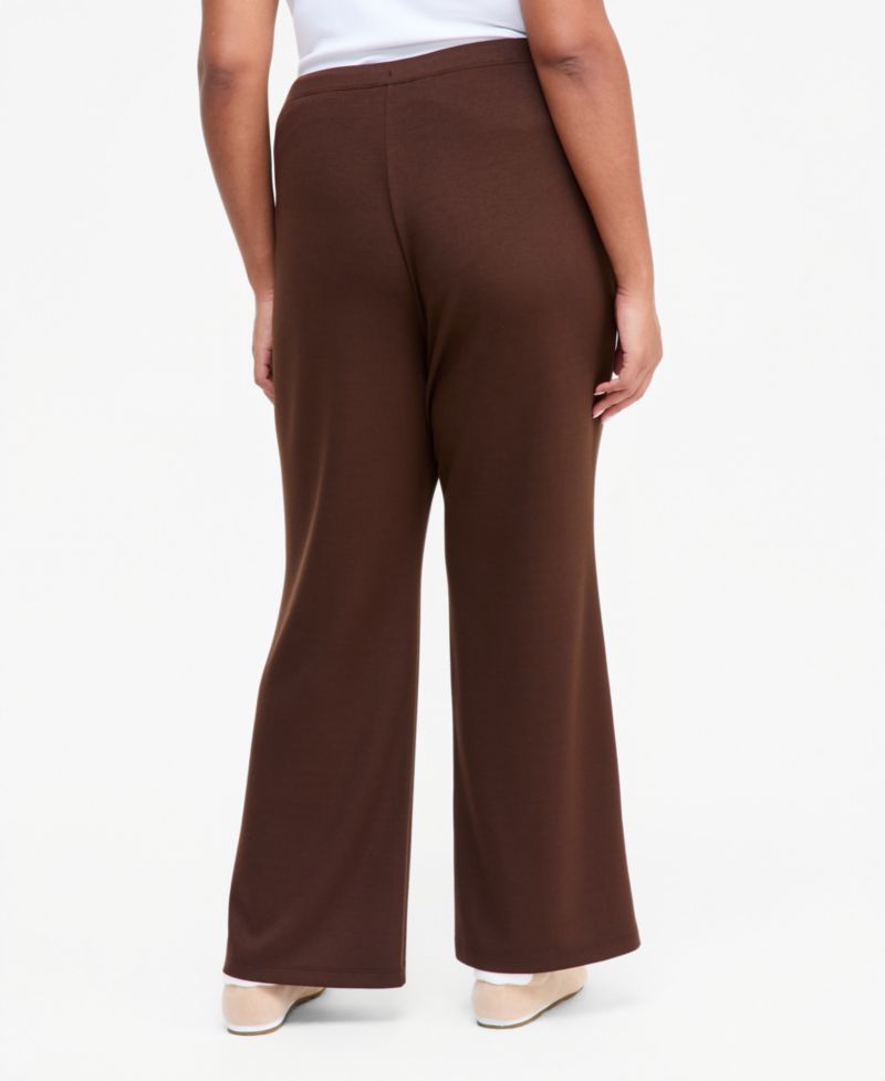 Plus Size Drawstring Flare Sweatpants