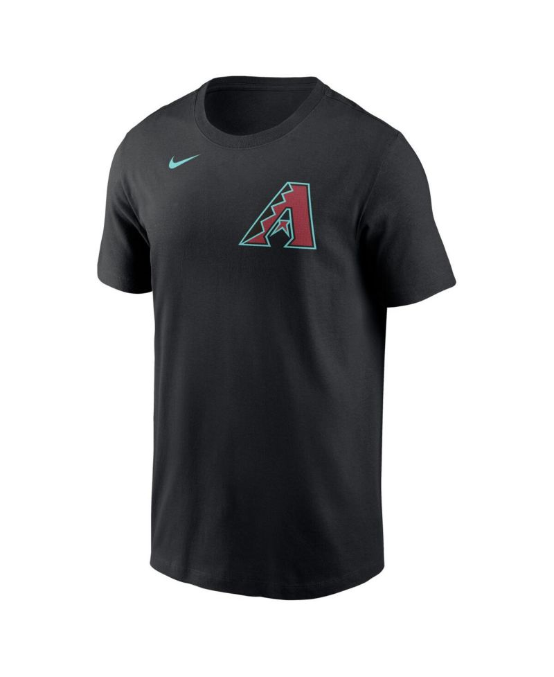 Men's Corbin Burnes Black Arizona Diamondbacks Fuse Name & Number T-Shirt
