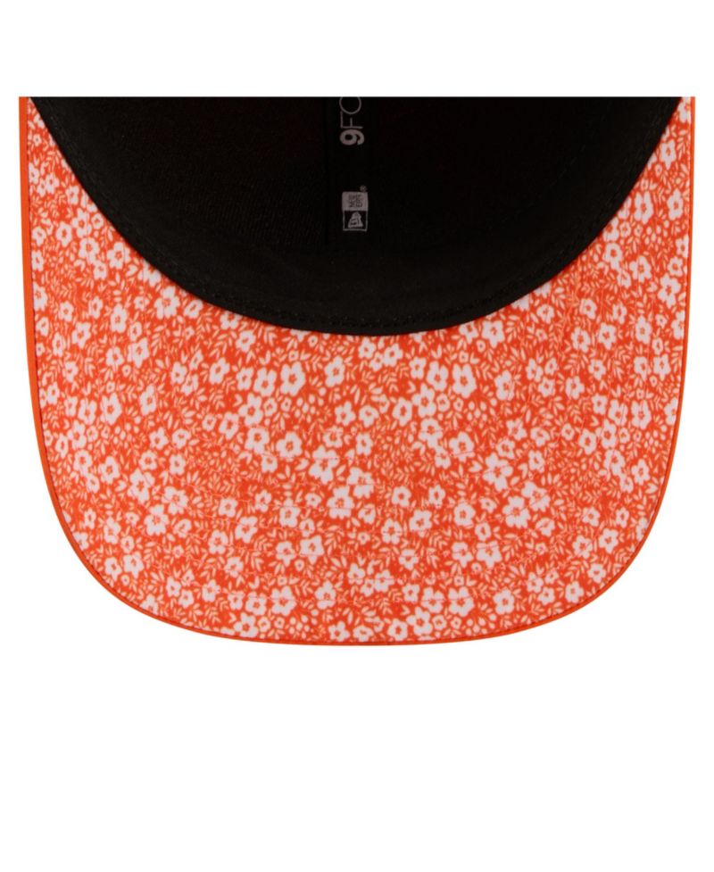 Men's Orange Denver Broncos Floral 9FORTY M-Crown Trucker Adjustable Hat