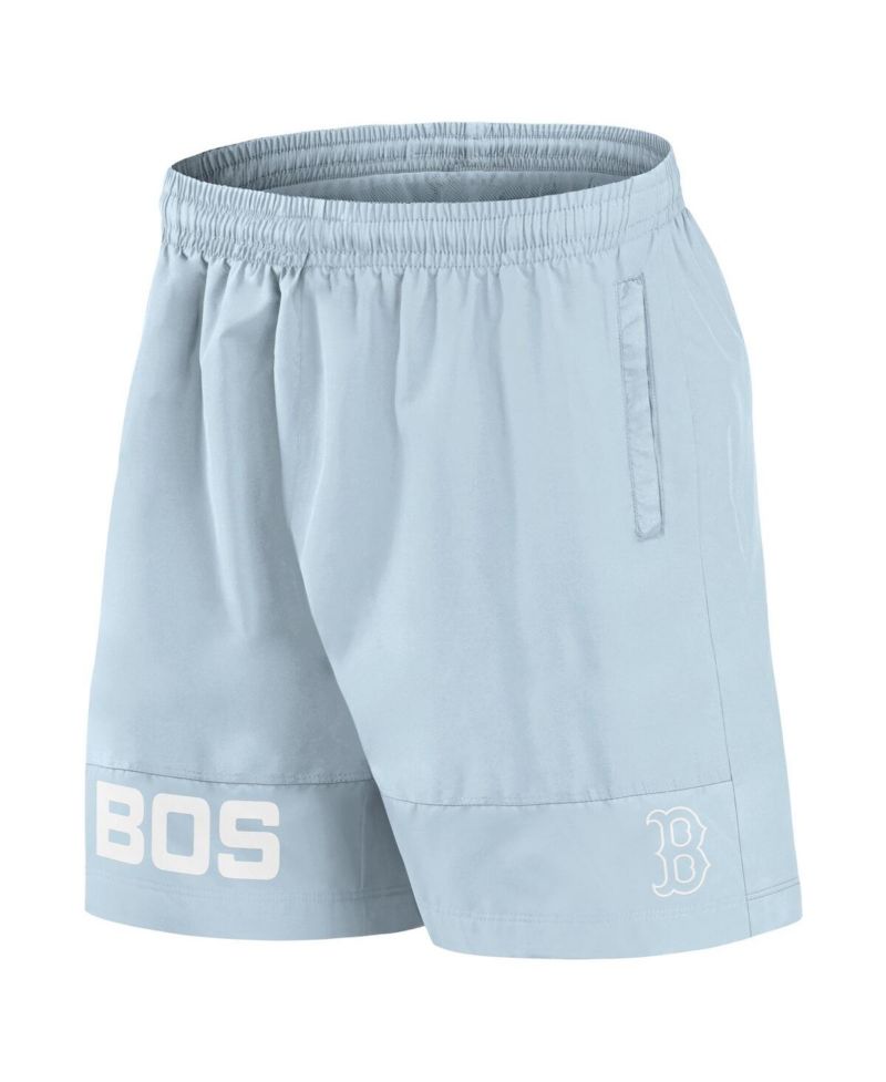 Men's Light Blue Boston Red Sox Elements Swim Shorts