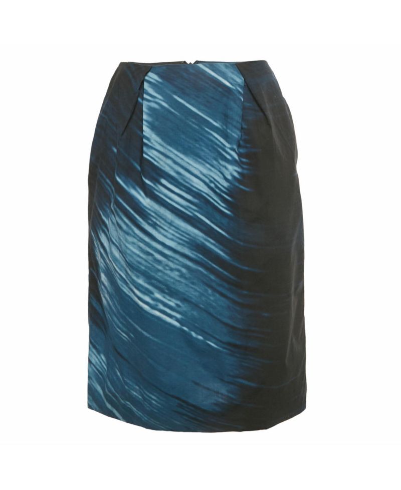 Women's Printed Cotton Pencil Skirt
