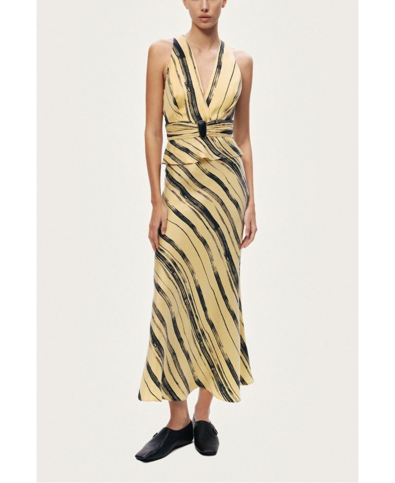 Women's Lightweight Printed Midi Skirt
