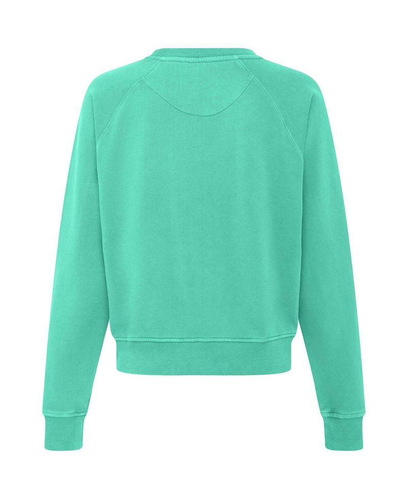 Women's Mint New York Liberty Ashlyn Raglan Sweatshirt