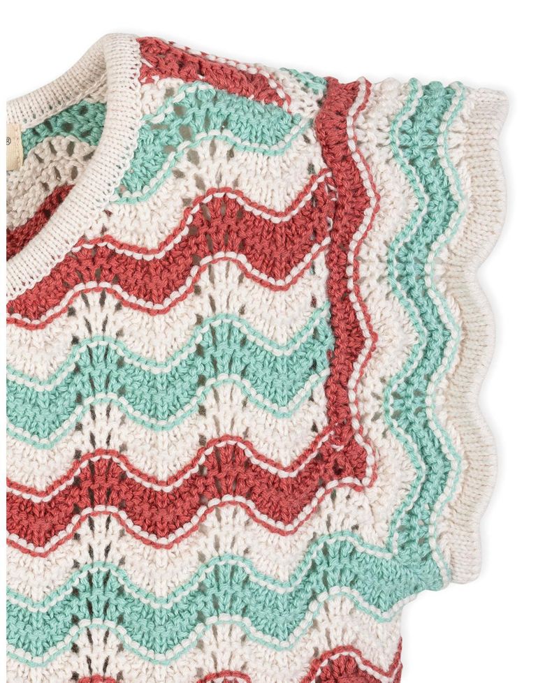 Girls Hope and Henry Organic Flutter Sleeve Sweater Top