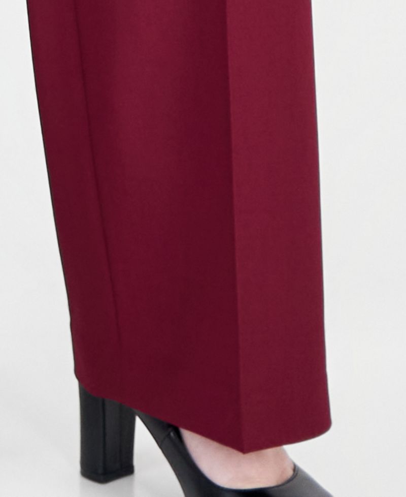 Plus Size Classic-Fit Wide-Leg Mid-Rise Pant Suit