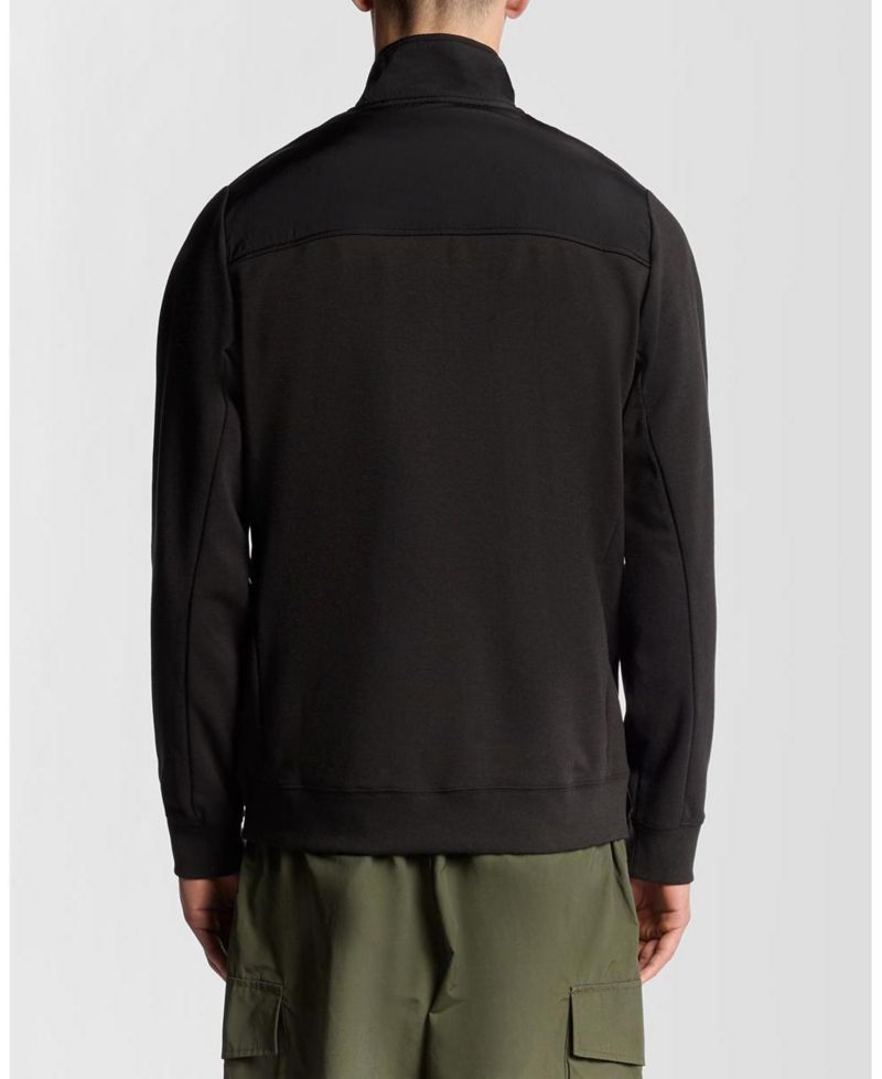 Men's Panelled Hybrid Quarter Zip Sweatshirt