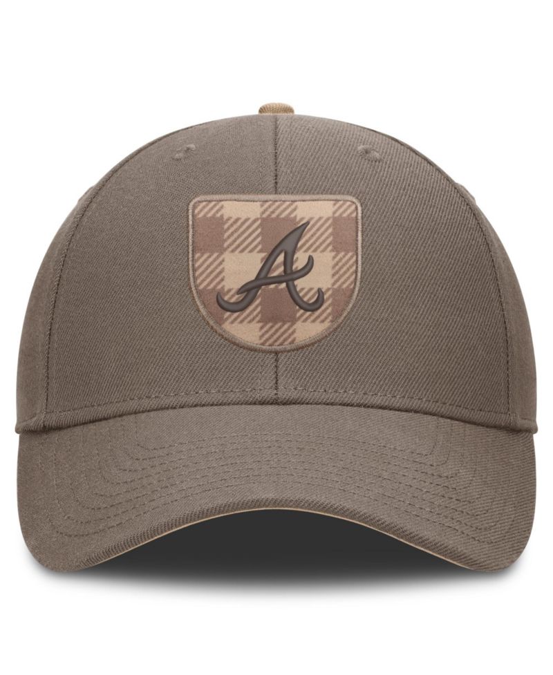 Men's Brown Atlanta Braves Statement Rise Adjustable Hat