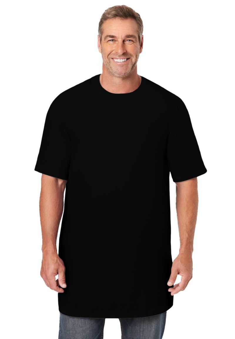 Men's Shrink-Less Lightweight Longer-Length Crewneck T-Shirt