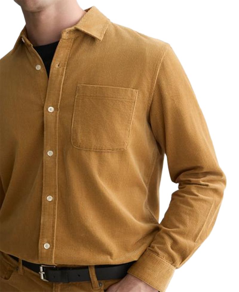 Men's Corduroy Button-Down Shirt