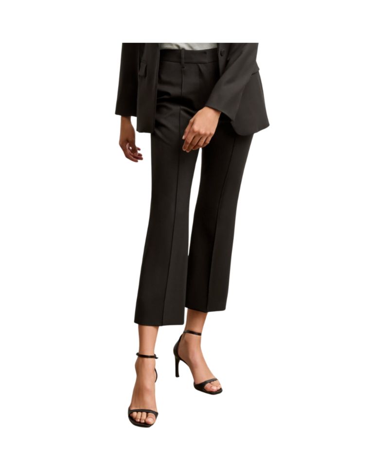 Tessa Kick Flare Trouser - Washable Wool Twill