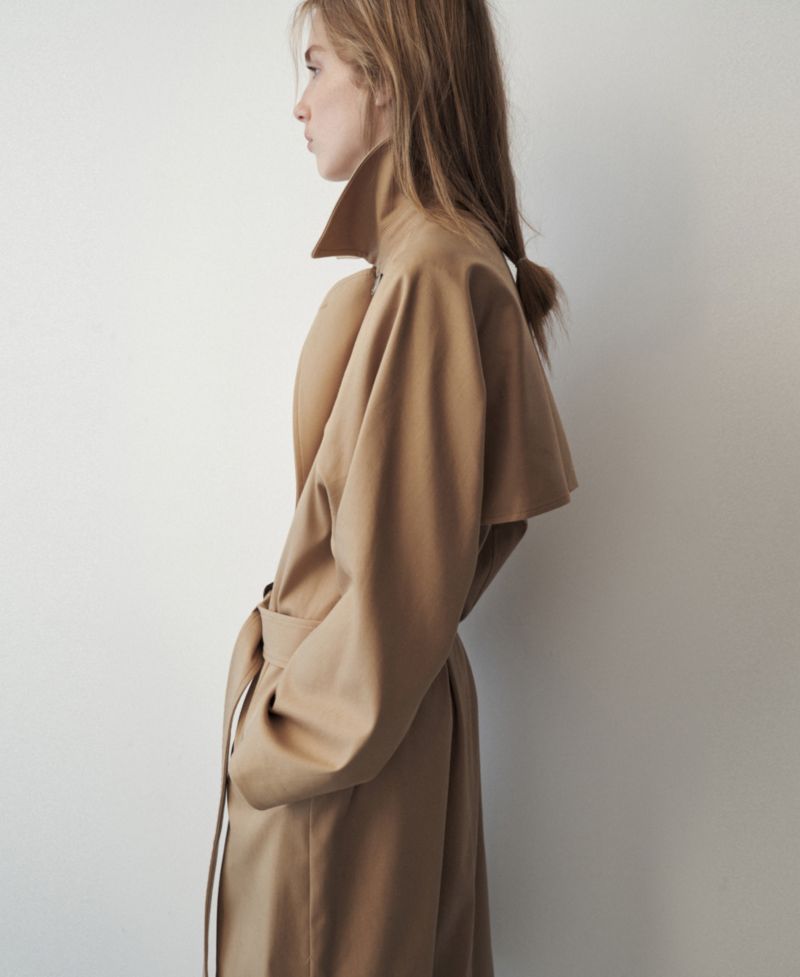 Women's Selection Long Double-Breasted Trench Coat