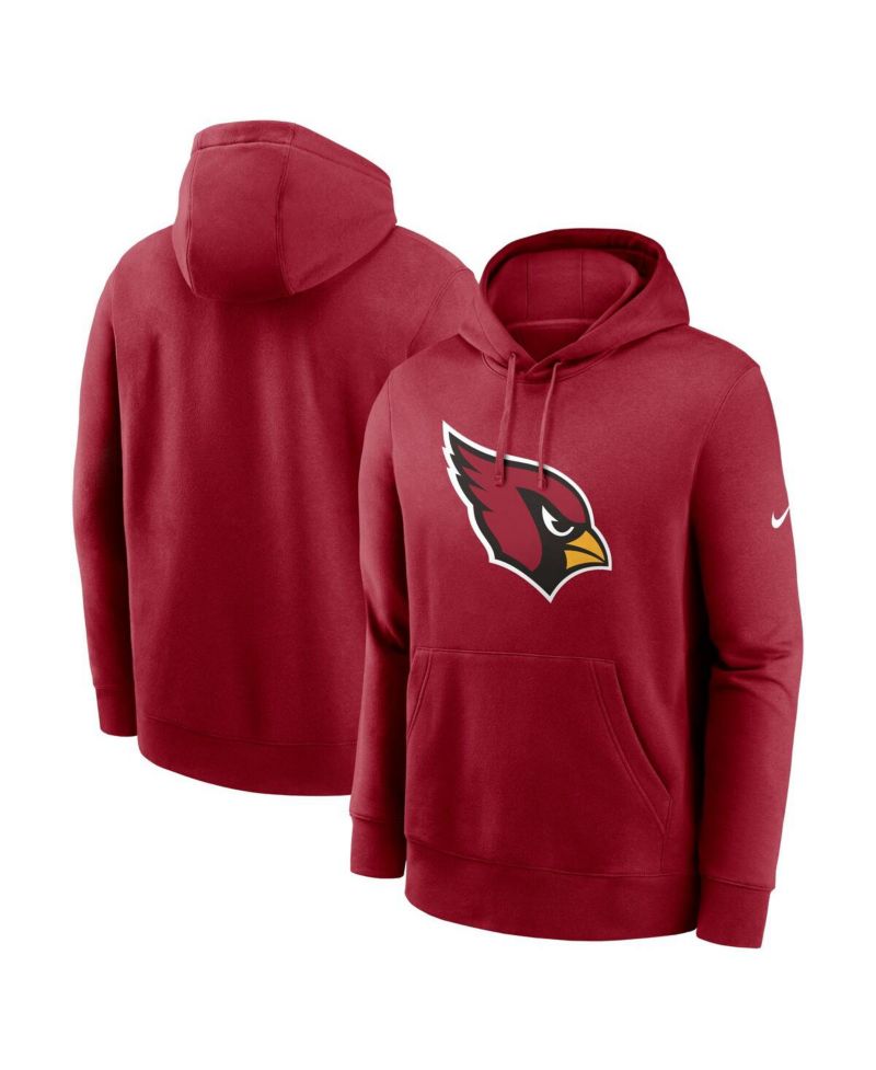 Men's Cardinal Arizona Cardinals Club Logo Pullover Hoodie