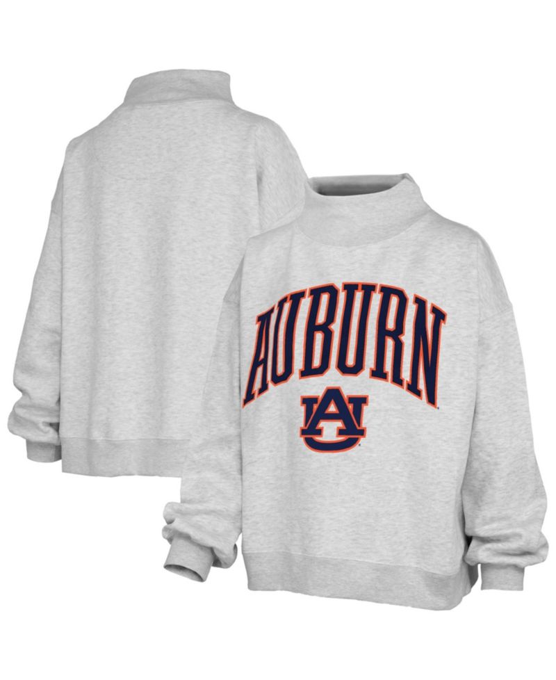 Women's Auburn Tigers Nelson Texture Lingo Oversized Mock Neck Sweatshirt