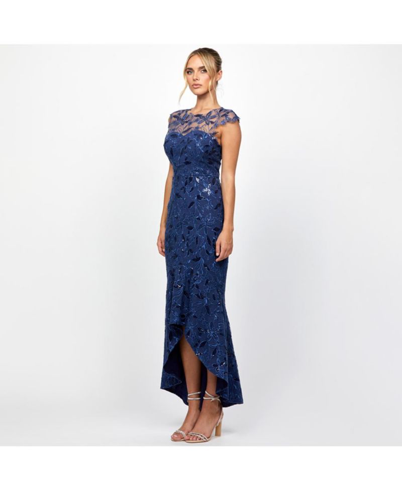 Women's Phoebe Cap Sleeve Hi Lo Dress