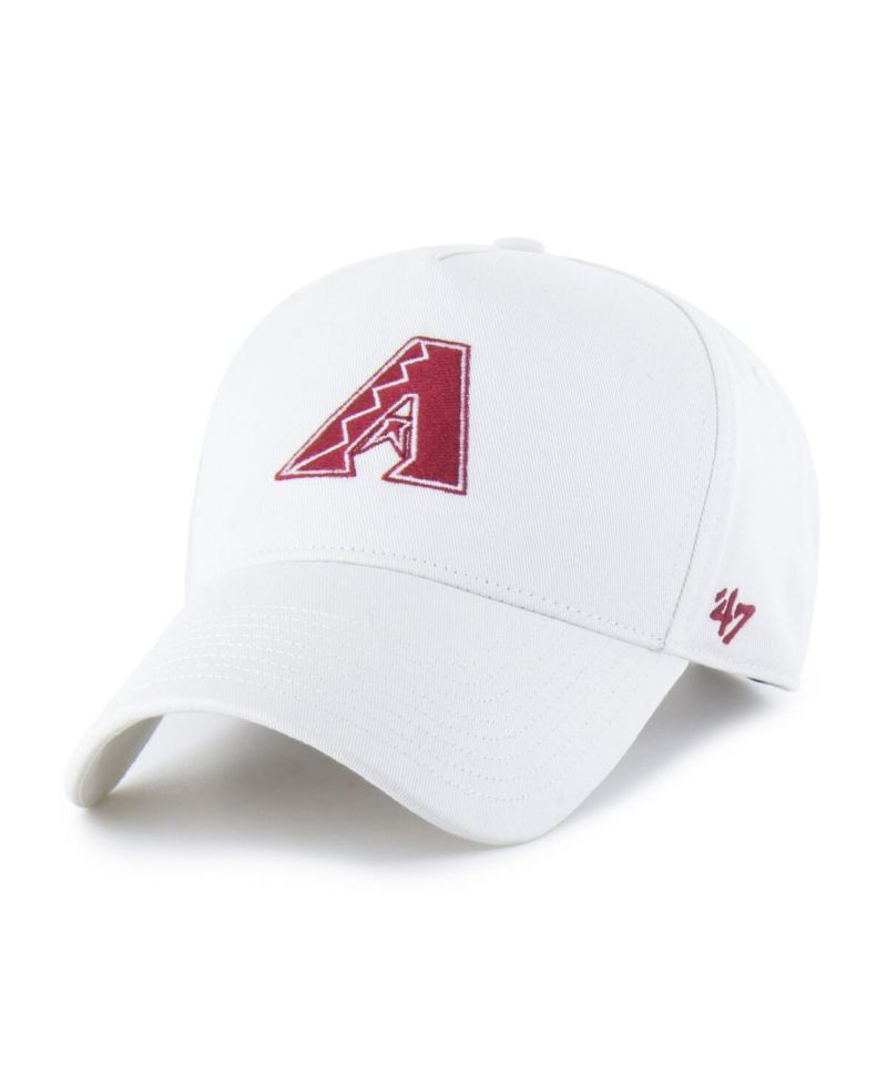 Men's White Arizona Diamondbacks Foundational Pinch Offside Adjustable Hat