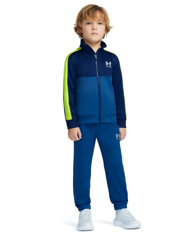 Boys' 4-7 Rival Color-Block Zip-Up Long-Sleeve Jacket and Pants, 2-Piece Set