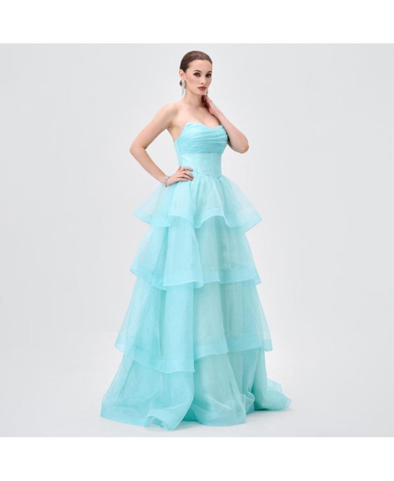 Women's Tiff Strapless Tiered Ball Gown