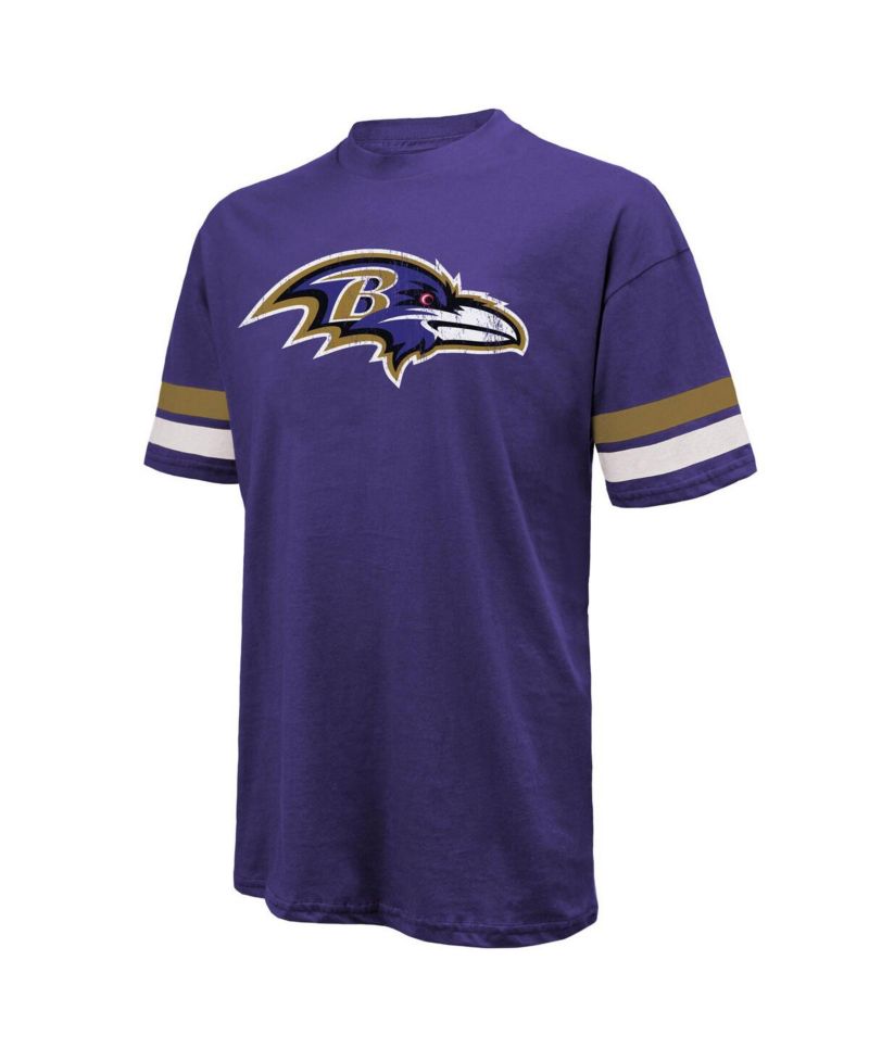 Men's Derrick Henry Purple Baltimore Ravens Name & Number Oversized T-Shirt