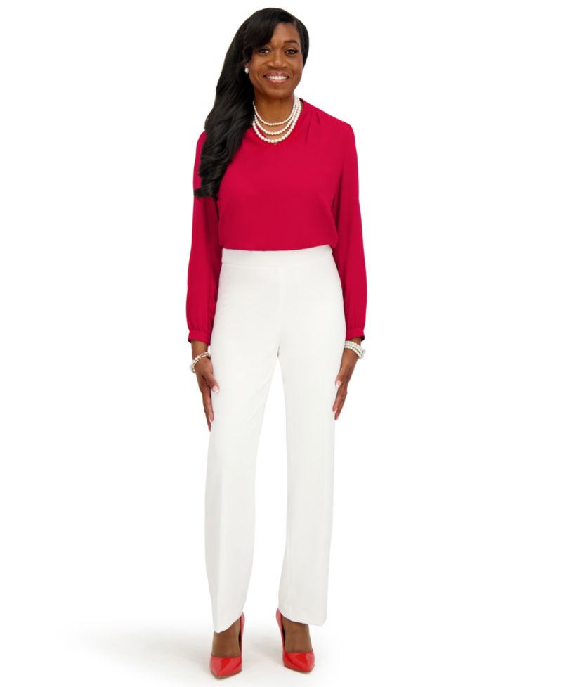 Women's Long Sleeve V-Neck Top