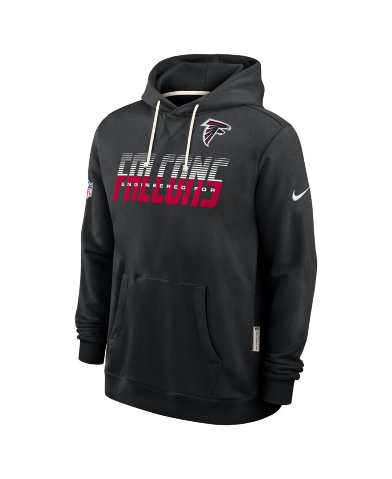 Men's Black Atlanta Falcons Sideline Standard Issue Top Prospect Dri-FIT Hoodie